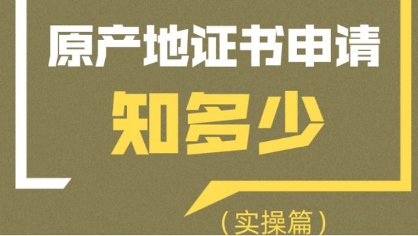 【关税征管】新公告新的接口规范下原产地证书申请知多少?(实操篇) 【关税征管】新公告新的接口规范下原产地证书申请知多少?(实操篇)