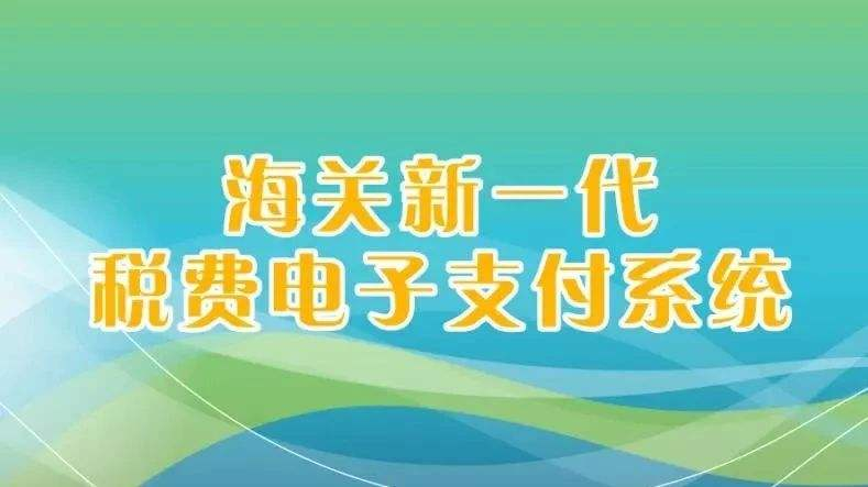 海关“新一代电子支付系统” 海关“新一代电子支付系统”